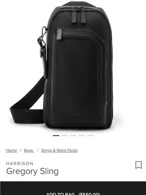 Tumi Harrison Gregory Sling Bag - Black